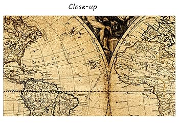 Amazon.co.jp: Welmeco 大型 36インチ x 60インチ 古代の世界地図 壁